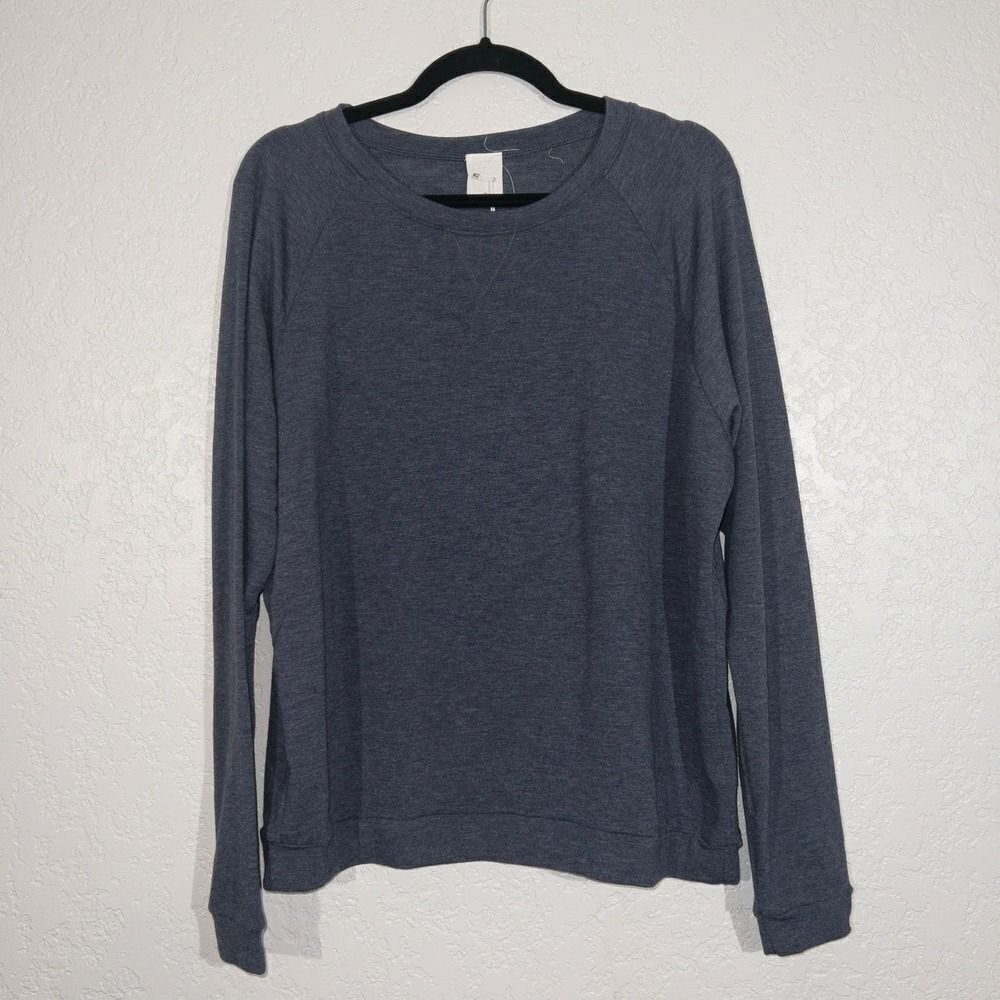 NWT Project Social T Dusty Blue Long Sleeve Top Size Large